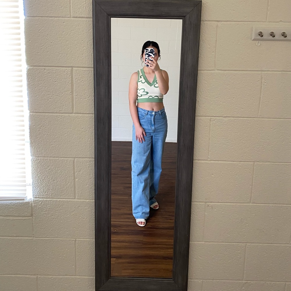 Floral Print Contrast Binding Rib Knit Tank Top #Shein